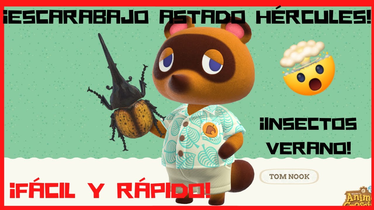 ATRAPAR al ESCARABAJO ASTADO HERCULES en ANIMAL CROSSING NEW