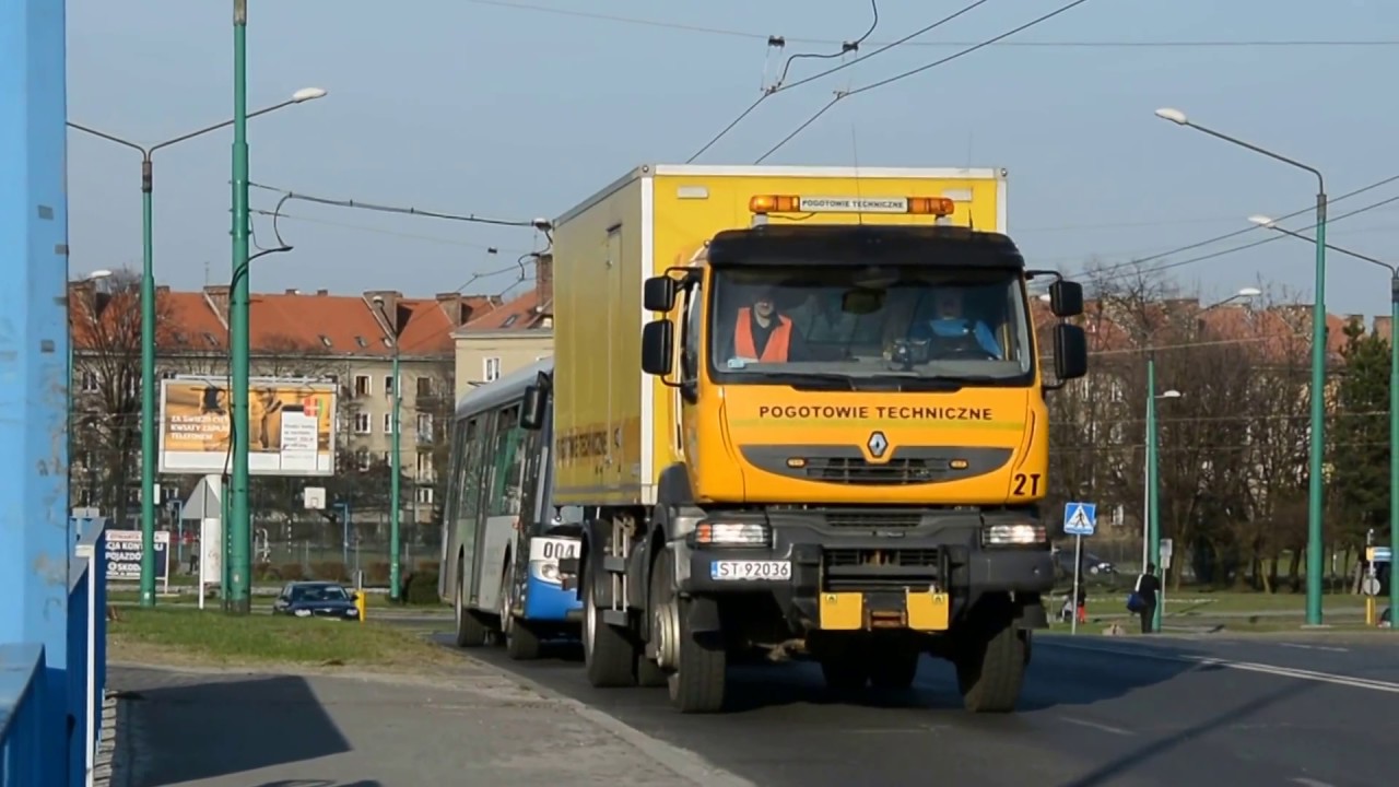 Holowanie trolejbusu Solaris Trollino 12T #004 