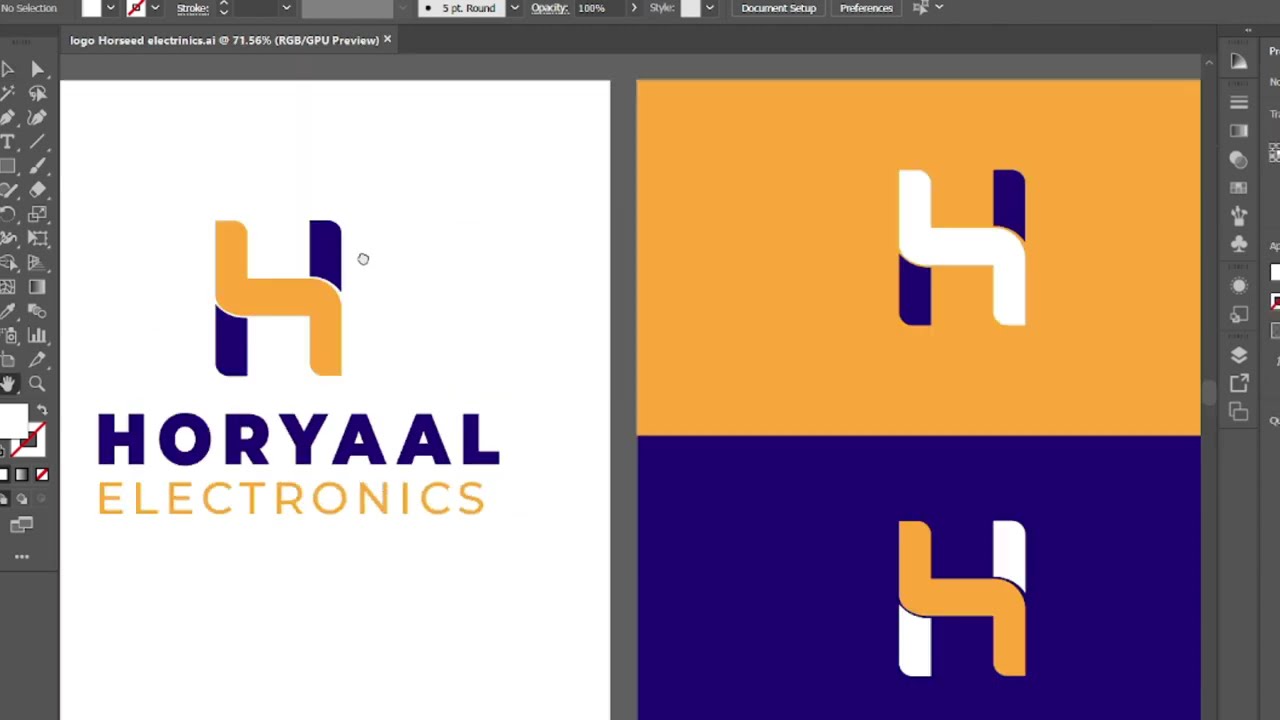 Logo design challenge Day 1/30 | - Logo design process letter H 