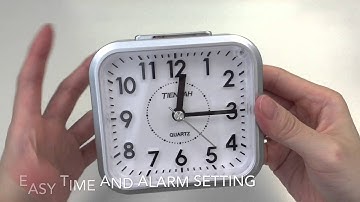 JCC Silent Sweep Second Hand Analog Quartz Alarm Clock Unboxing and Review - TB553