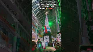 Annual Holiday Tree Lighting At Cf Toronto Eaton Centre