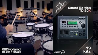 Roland Td-20X & Tdw-20 Real Acoustics Sound Edition Custom Kits By Drum-Tec