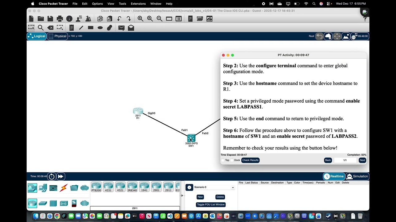 Lab 4.1: The Cisco IOS CLI
