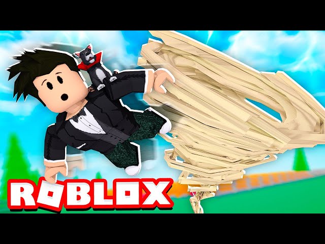 LOKIS FUGINDO DO FURACÃO GIGANTE  Roblox - Tornado Alley Ultimate 