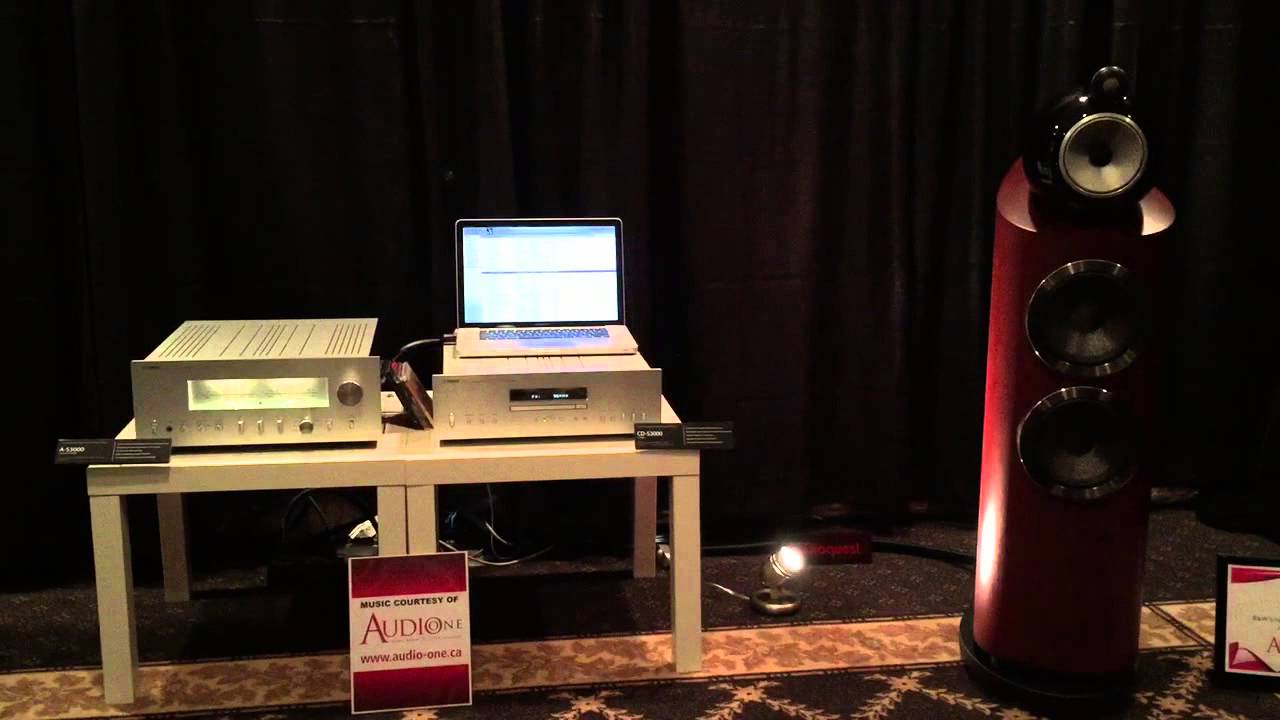B W803 and Yamaha AS 3000 amplifier YouTube