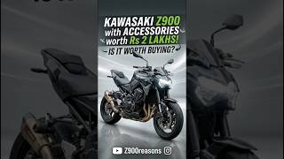 Z900 Accessories 2 lakhs!💸 #kawasaki #z900 #z900reasons #puig #akrapovic #accessories