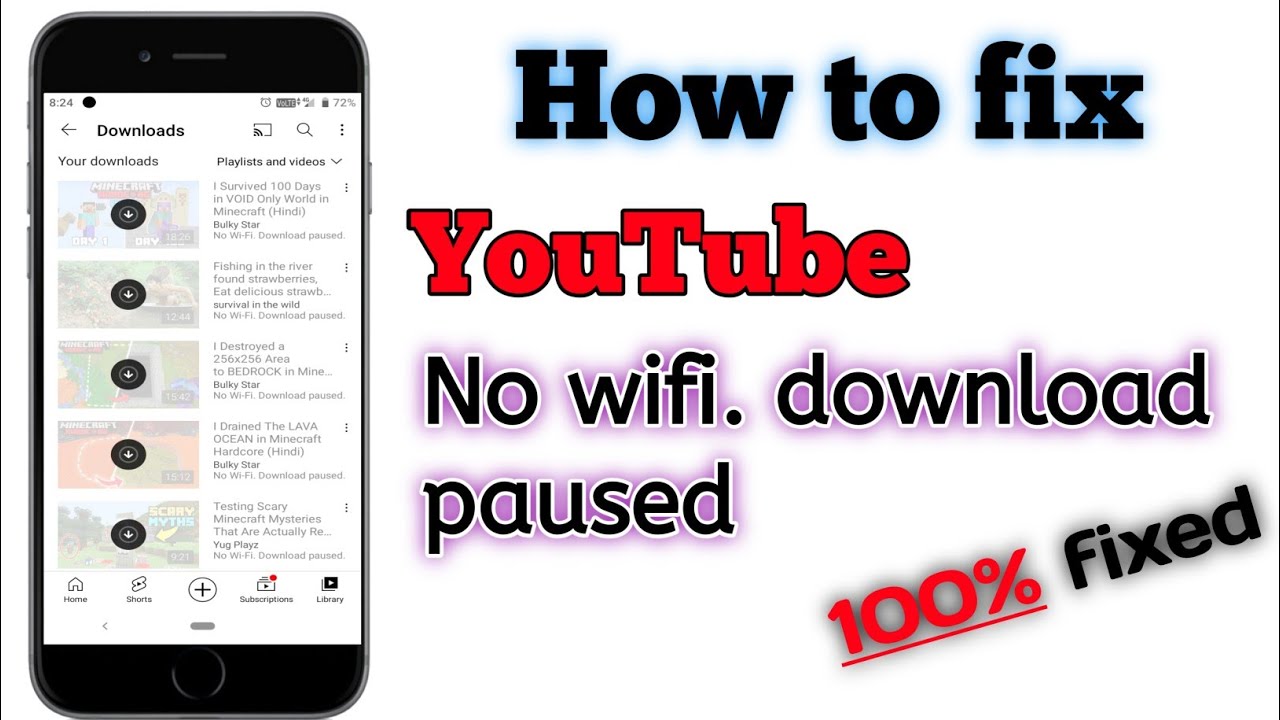 How To Fix Youtube Video Not Downloading Problem| no wifi download ...
