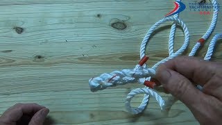 How to Tie a  Back Splice / Crown Splice ⎸Tutorial - Professional Yacht Training USA