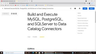 Qwiklabs   Build and Execute MySQL PostgreSQL and SQLServer to Data Catalog Connectors GSP814