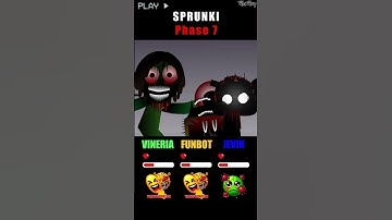 HP Bar | Status Emoji VINERIA FUNBOT JEVIN in 1-15 Phases #sprunki  #incredibox