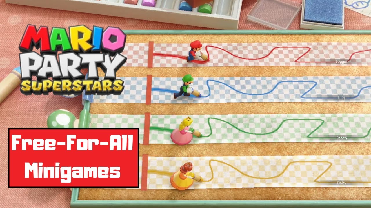 Mario Party Superstars - All-Free-For-All Minigames
