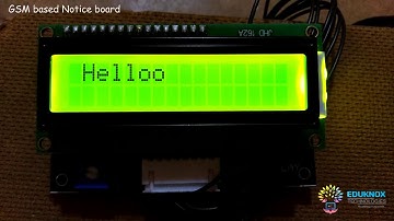 Wireless Electronic Notice Board using GSM