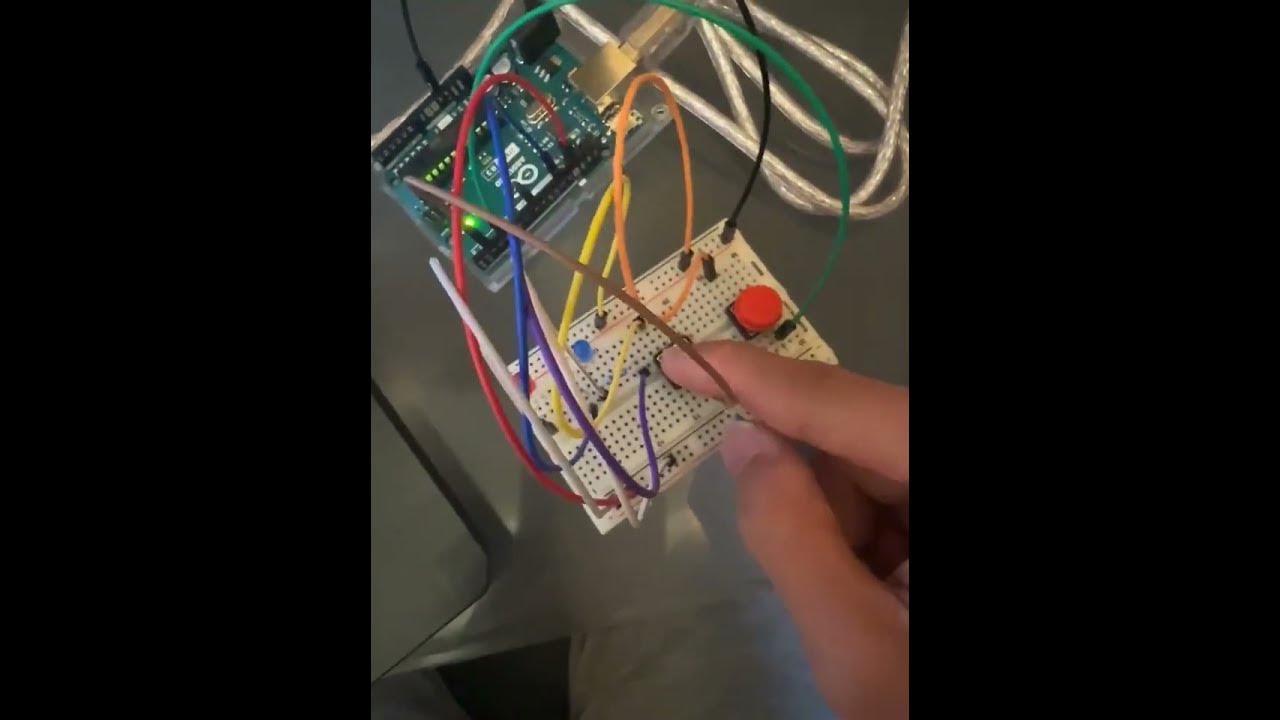 Building push button LED with Arduino - YouTube