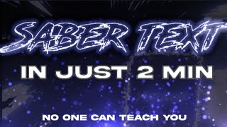 Tutorial ||saber text effect in alight motion|| No watermark | 4k Quality |V.3.7.1