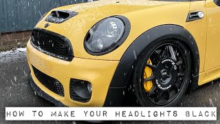 How To: Mini R56 How to joey mod your R56 Headlights also clubman coupe roadster Cooper S JCW One Mini Cooper S Headlights