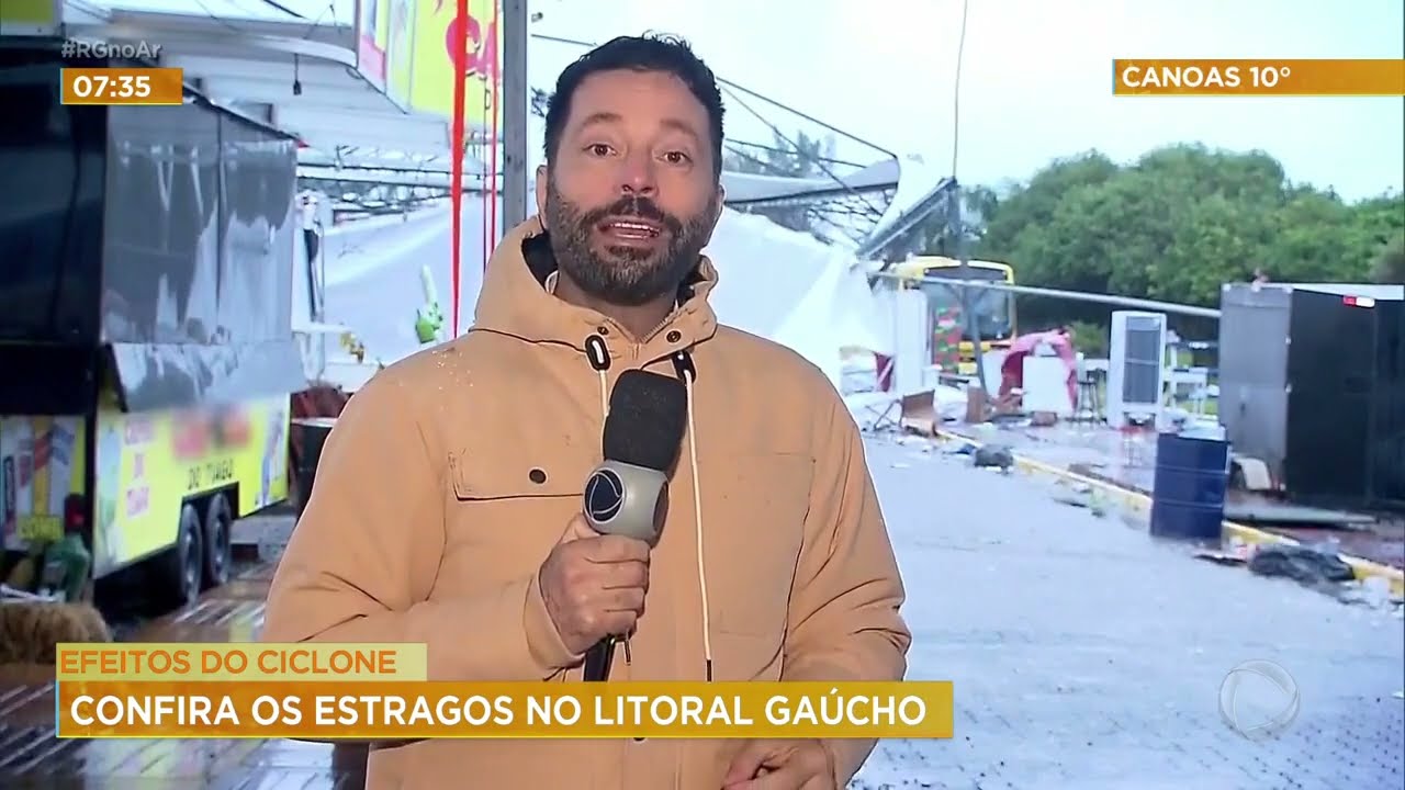 Efeitos do ciclone: confira os estragos no litoral gaúcho