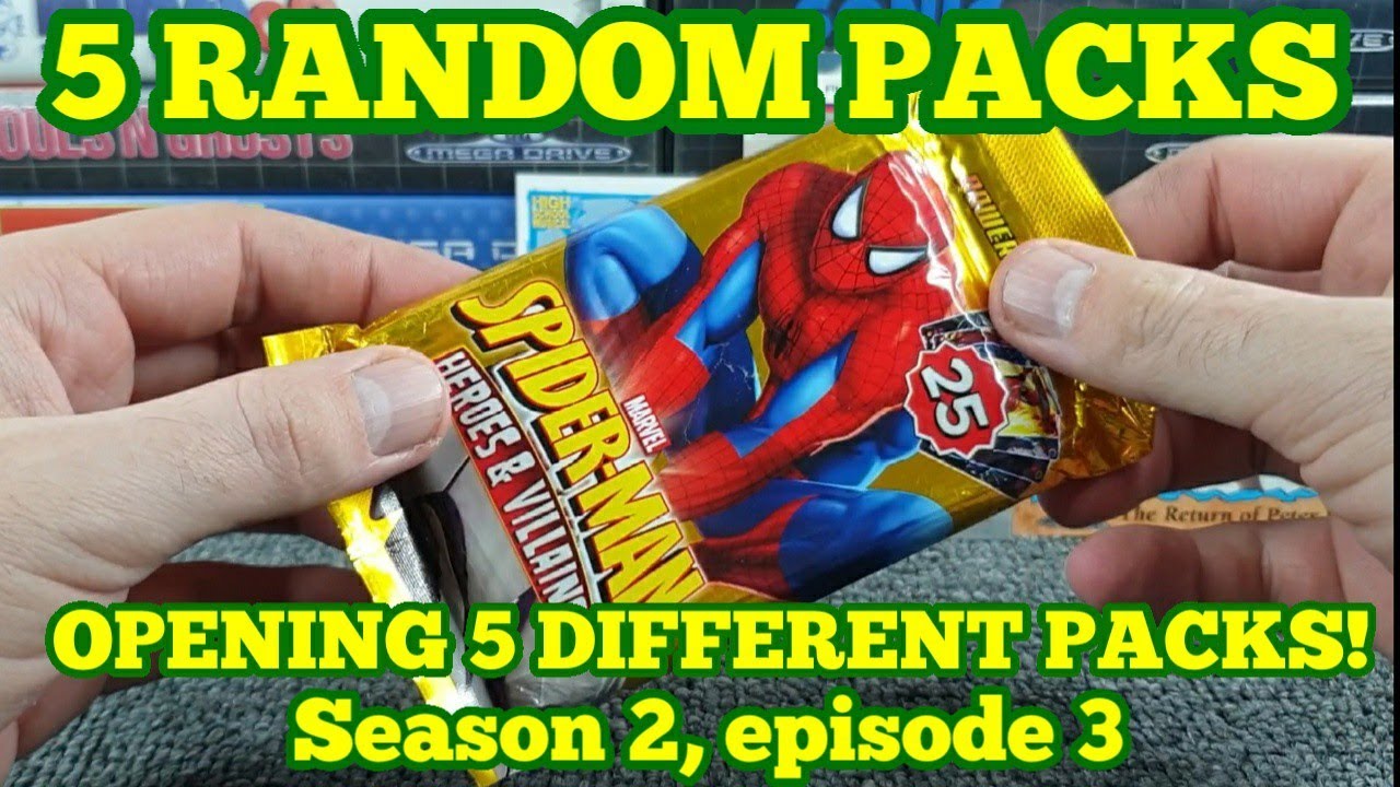 5 Random Packs Season 2 Episode 03 Random Trading Cards Stickers Pack Openings Youtube