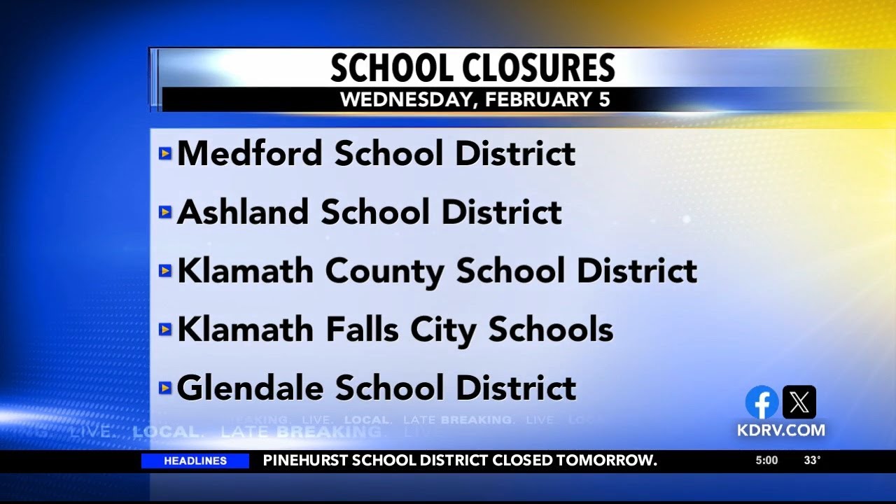 Local schools announce closures for Wednesday, Feb. 5 - YouTube