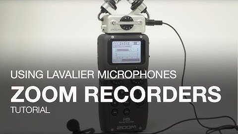 Using Lavalier Microphones with Zoom Handy Recorders