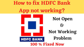 How to Fix HDFC Bank Not Working Problem Android & Ios - Not Open Problem Solved | AllTechapple