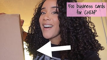 VISTA PRINT UNBOXING // 500 CUSTOM BUSINESS CARDS