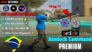 SetEdit Aimlock &amp; Premium Settings! 🚀 99% Headshot Rate 💯 OB53 Update SetEdit Aimlock Command