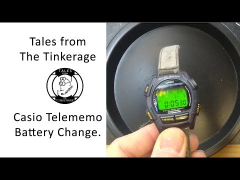 Casio Telememo 30 Watch Battery Replacement - YouTube