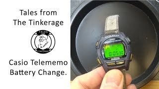 Casio Telememo 30 Watch Battery Replacement