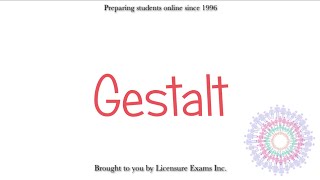 Gestalt Therapy - Frtiz Perls - ASWB, NCE, NCMHCE, MFT Exam Prep and Review