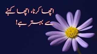 Achha Karna Achha Kahne Se Behtar Hai | Inspirational Quotes Urdu Hindi | urduvoice