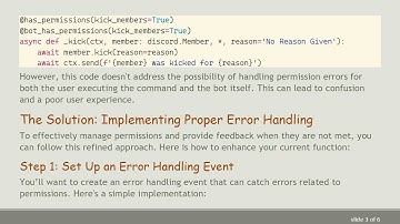 How to Handle Permission Errors in Your Discord Bot with discord.py