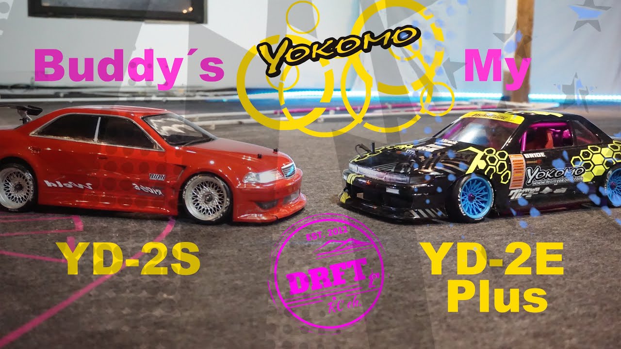 Yokomo Battle -- My YD-2E Plus vs Buddy´s YD-2S - YouTube