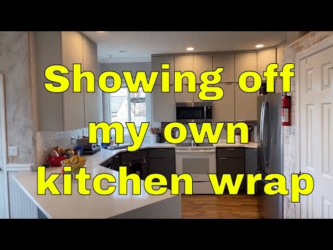 Showing off my own kitchen wrap Jan 2021