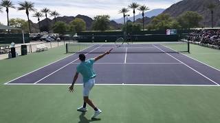Dominic thiem practice * court level view (60fps)