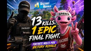 13 Kills. 1 Epic Final Fight. | Fortnite Multi POV Victory Royale
14 eliminations. One Victory Royale. 👑
FACΞLΞSS & Spawn team up in this cinematic multi POV Fortnite match, fighting through the lobby before an intense final 2v2 decides the game.
13 eliminations for FACΞLΞSS.
1 elimination for Spawn.
One unforgettable finish.
If you enjoy tactical gameplay, teamwork and clean multi POV edits, dont forget to like and subscribe for more.
#Fortnite #ZeroBuild #VictoryRoyale #FortniteGameplay #FortniteClips 13 Kills. 1 Epic Final Fight. | Fortnite Multi POV Victory Royale