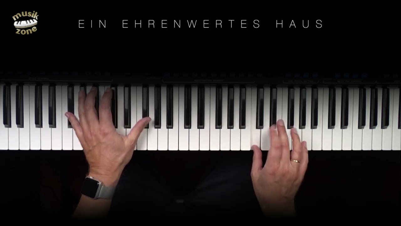 Ein ehrenwertes Haus (Udo Jürgens) Piano Genos how to play Tutorial - Musikzone