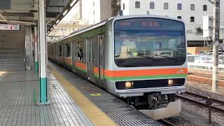 ￼E231系八高線試運転　八王子駅発車