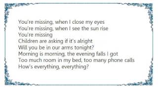 Bruce Springsteen - You're Missing Lyrics