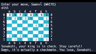 Chess on the command line using Ruby