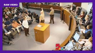 Raw video: St. Louis County Council meeting postponed after group chants for Israel-Hamas ceasefire