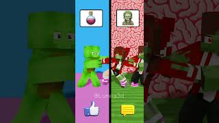 JJ Sister or Zombie Girl 🧟‍♀️😱 - MAIZEN Minecraft Animation #shorts #maizen