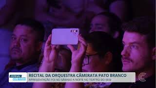 Teatro do Sesi recebeu bom público no Recital da...