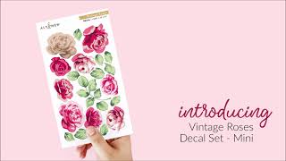 Gorgeous Vintage Roses Decals for Paper Crafting screenshot 2