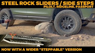 REAL ROCK SLIDERS!  Passport/Pilot/Ridgeline (Traxda 'Rock Rails' & *brand new* 'Wide Slides') by JonDZ Adventuring 2,065 views 8 months ago 13 minutes, 3 seconds