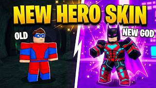 ROBLOX Superhero Evolution: NEW HERO SKIN & Breaking Level 224 Dungeon Record!