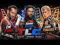 CM Punk vs Roman Reigns vs Cody Rhodes Triple Threat TLC Match 4K