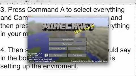 How To Install Minecraft Forge For Minecraft 1.4.7 Mac