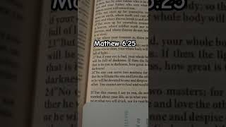 Video thumbnail of "Mathew 6:25 #bible #jesus #worry"