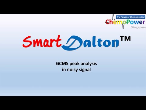 GCMS peak deconvolution in noisy signal