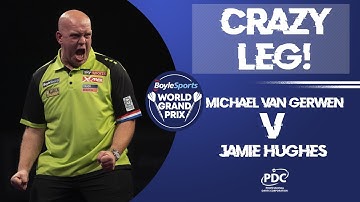 CRAZY LEG! Seven perfect darts and a 135 finish! | 2019 BoyleSports World Grand Prix
